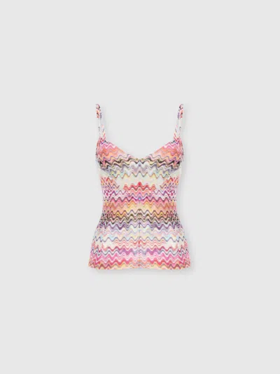 Missoni Thin-strap Tank Top In Multi