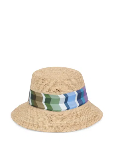 Missoni Tie-detail Hat In Blue