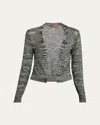 MISSONI TIE-DYE OPEN FRONT CARDIGAN