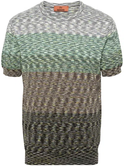 Missoni Tie-dye Print Cotton T-shirt In Green