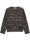 Missoni Rundhalspullover Aus Viskose In Black