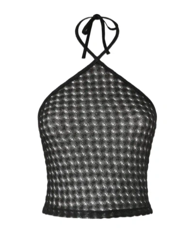 Missoni Tie-front Top In Black