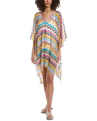 Missoni Tie Side Poncho In Multi