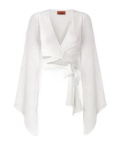 Missoni Tie-waist Top In White