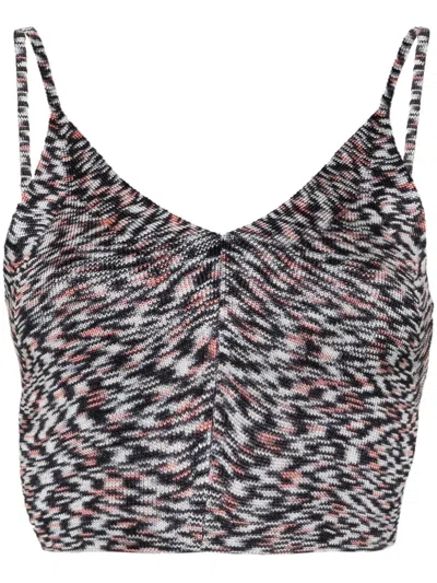 Missoni Tied-around Cropped Top In Blue