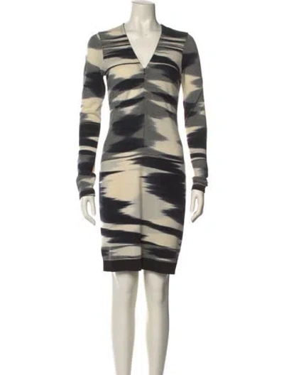Pre-owned Missoni Tie-dye Print Mini Dress In Neutral
