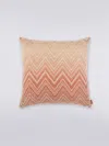 Missoni Zig-zag Pattern Print Cushion In Pink