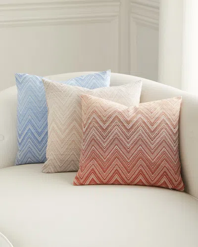 Missoni Timmy Merino Wool Ombre Chevron Cushion In Multi