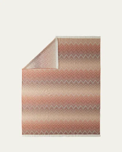 Missoni Timmy Throw In Bronzo/bianco
