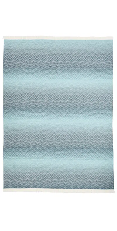 Missoni Timmy Wool Throw Petrol