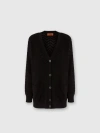 Missoni Tonal Chevron Oversized Cardigan In Black