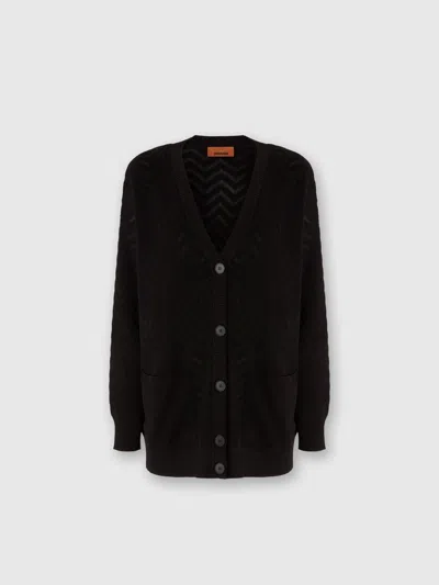 MISSONI FARBLICH ABGESTIMMTER OVERSIZE-CARDIGAN MIT CHEVRON