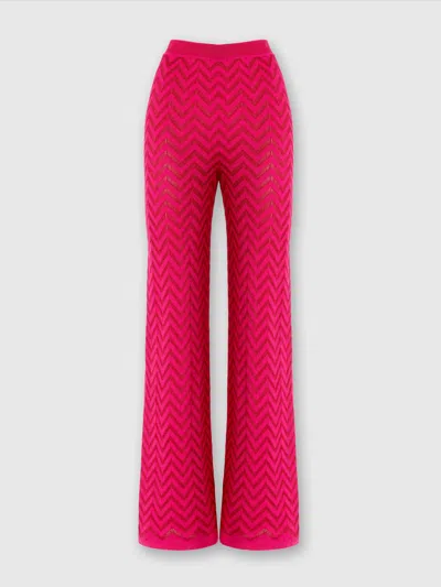 MISSONI GERADE HOSE MIT FARBLICH ABGESTIMMTEM CHEVRON-MUSTER