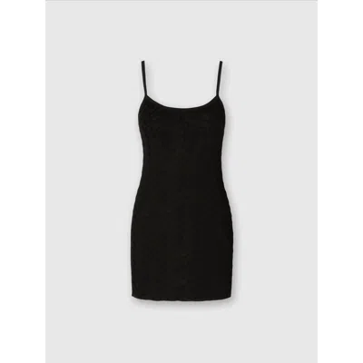MISSONI MISSONI TONAL CHEVRON SLEEVELESS MINI-DRESS