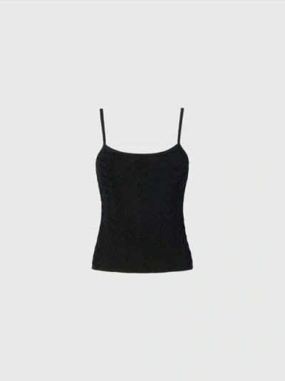 Missoni Tonal Abgestimmtes Tanktop Mit Chevron In Black
