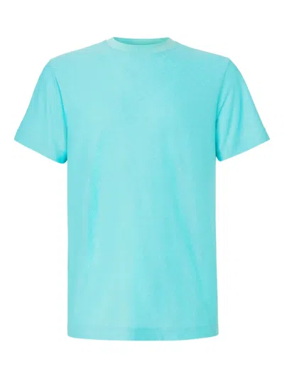 Missoni Tonal-zigzag Cotton T-shirt In Blue