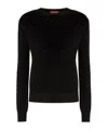Missoni Crew Neck Sweater With Chevron Pattern In Black