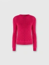 MISSONI MISSONI TONE-ON-TONE CHEVRON CREWNECK SWEATER