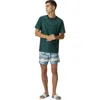 Missoni Tone-on-tone Zig Zag Cotton Jersey Crewneck T-shirt In Green