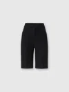 Missoni Tone-on-tone Zigzag Cotton And Viscose Bermuda Shorts In Black
