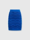 Missoni Crochet-knit Mini Skirt In Blue