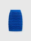 Missoni Crochet-knit Mini Skirt In Blue
