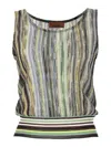 Missoni Multicolor Striped Lame Top