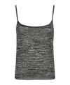 Missoni Deep Neckline Sequined Tank Top In Black