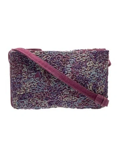 Pre-owned Missoni Top Handle Bag In Purple