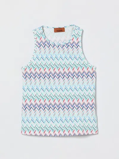Missoni Top  Kids Color Gnawed Blue In Green