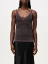 Missoni Lamé Multi-processing Viscose Tank Top In Schwarz