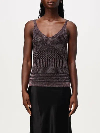 Missoni Lamé Multi-processing Viscose Tank Top In Schwarz