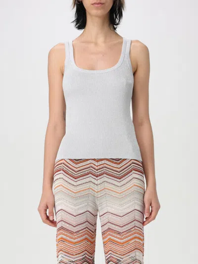 MISSONI TOP MISSONI WOMAN COLOR SILVER,G44069061