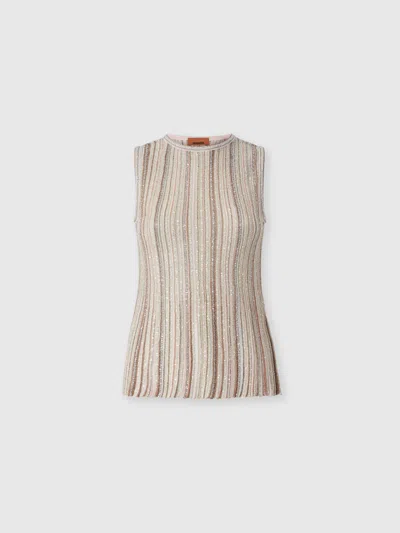 Missoni Top Mit Hohem Kragen In Pink