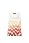 Missoni Chevron Jacquard Tank Top In Multicolour