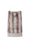 Missoni Zig Zag Metallic Knit Top In Multicolour