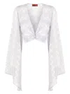 Missoni Zig Zag Cropped Blouse In White