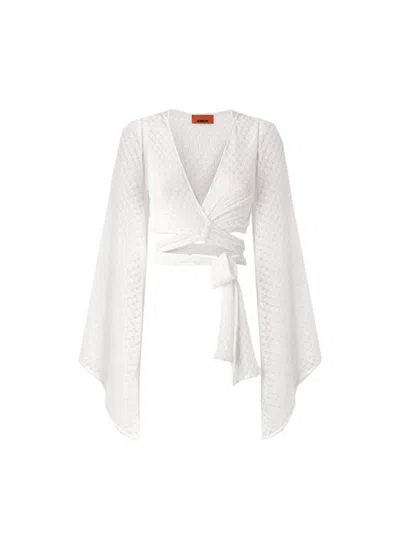 Missoni Tie-waist Top In White