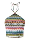 Missoni Pixel-effect Zigzag Pattern Top In Multi