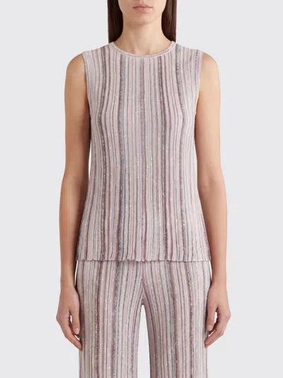 Missoni Metallic-crochet Knit Tank In Neutral