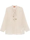 Missoni Beige Metallic Fibre Shirt In Sbc Gold Cream