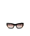 Missoni Tortoiseshell-detailing Rectangle-frame Sunglasses In Black