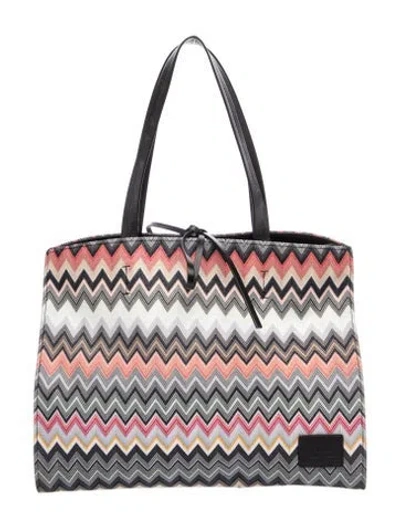 Pre-owned Missoni Tote In Gray