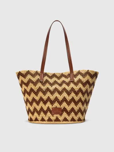 Missoni Tragetasche Aus Raffiabast