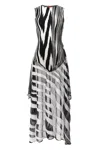 Missoni Abstract-print Sleeveless Bodysuit In Black