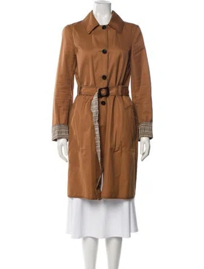 Pre-owned Missoni Trench Coat In Brown