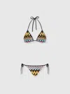 Missoni Triangel-bikini Aus Lamé-viskose-spitze In Multicoloured