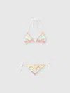 Missoni Triangle Bikini In Printed Tulle In Multicoloured