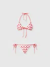 Missoni Triangle Bikini In Viscose With Floral Motif In Multi