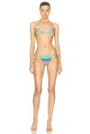 Missoni Chevron Triangle-cup Bikini In Carioca Micro Chevron